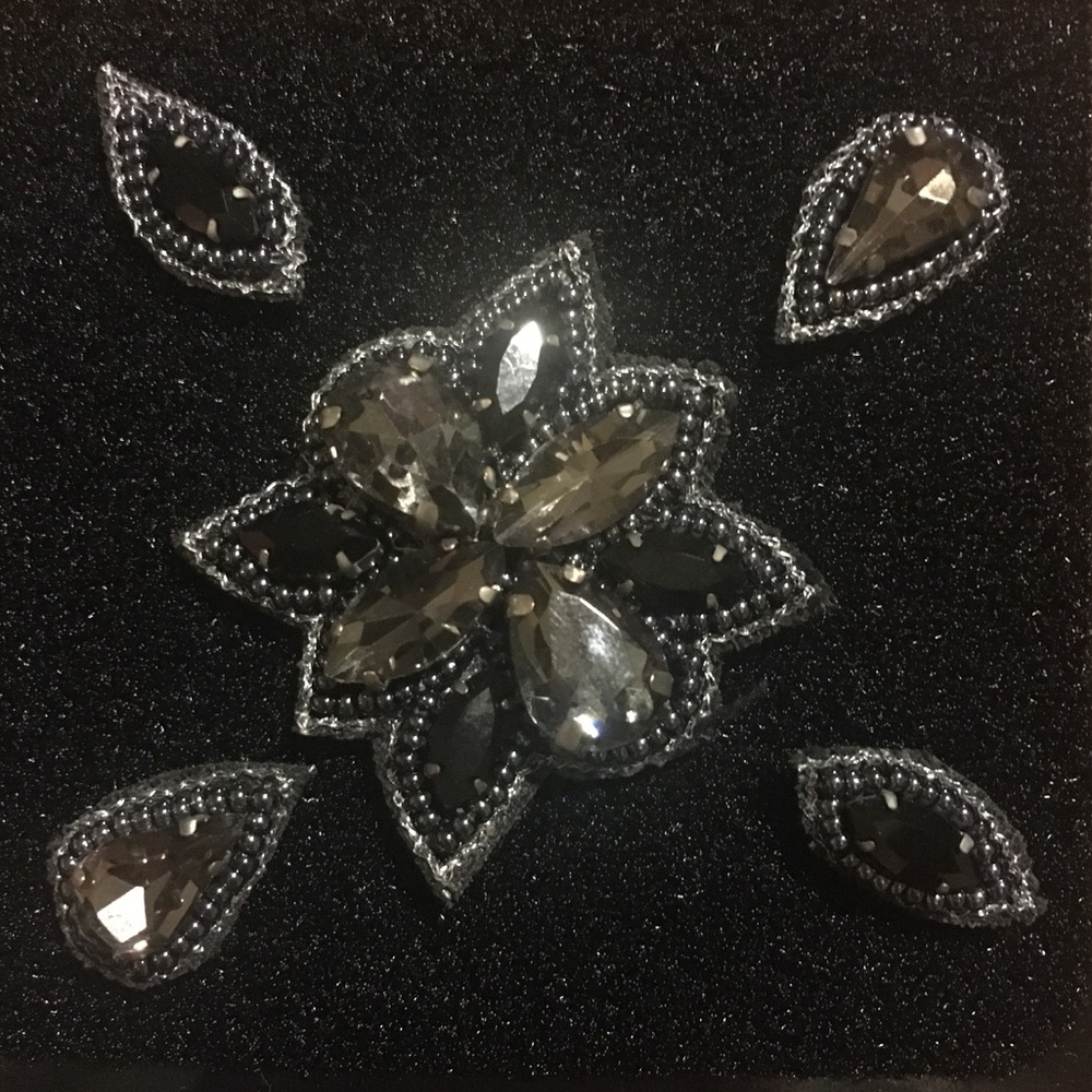pink pewter hair jewels